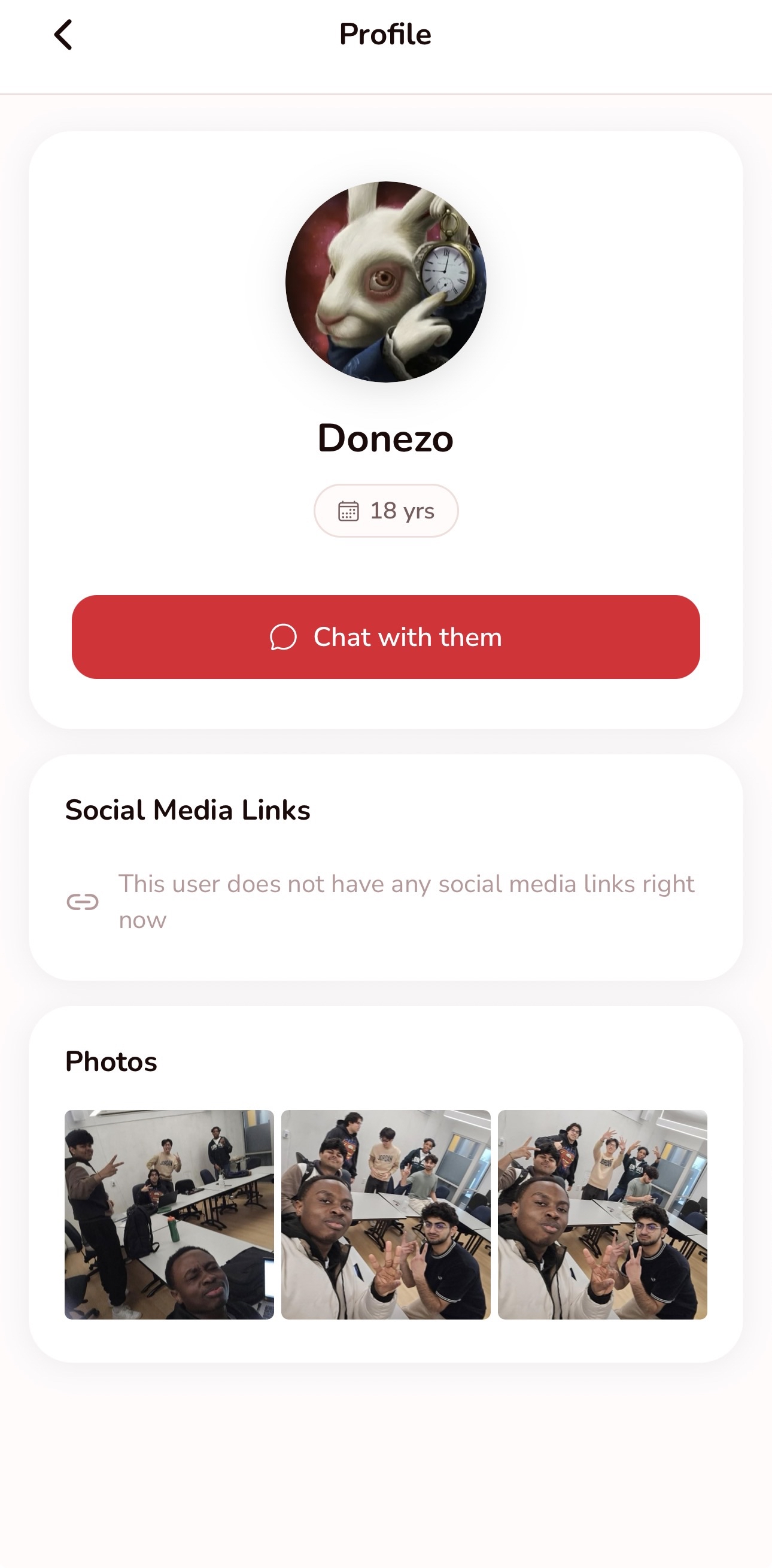 Viewing roommate profiles